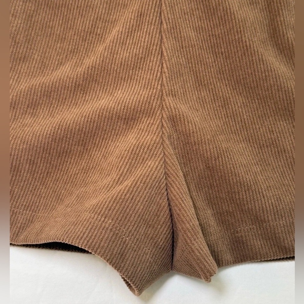 Altar’d State Skort Womens Small Brown Mini Skirt Corduroy Shorts Zip 26" × 12" - Picture 8 of 8